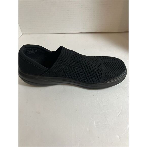 Bzees Charlie Women's Size 7.5 Morel Black Knit Washable Slip On Shoes - Picture 3 of 9